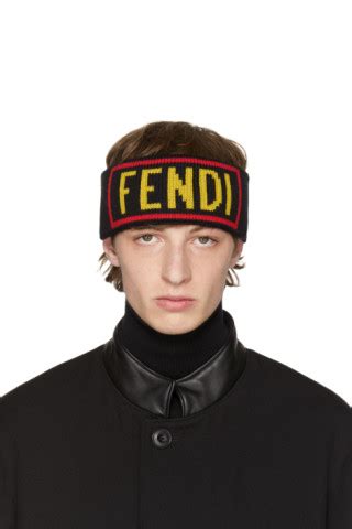 silk fendi headband|Fendi headband ssense.